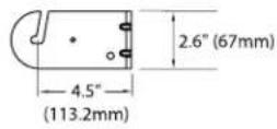BOSE RoomMatch RMU105 - Loudspeaker and U-Bracket Dimensions - 10
