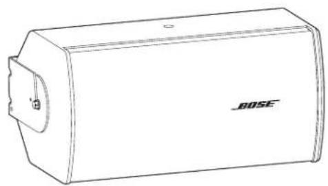 BOSE RoomMatch RMU105 - To install the RMU loudspeakers with the included U-bracket: - 2