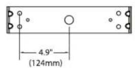 BOSE RoomMatch RMU105 - Loudspeaker and U-Bracket Dimensions - 9