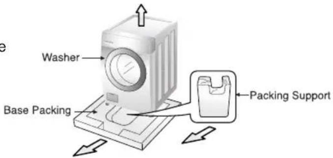 LG WD-T1212MRD - ■ Transit bolts - 1