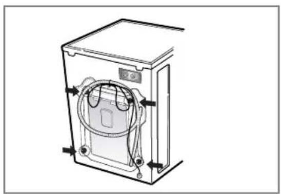 LG WD-T1212MRD - ■ Removing transit bolts - 1