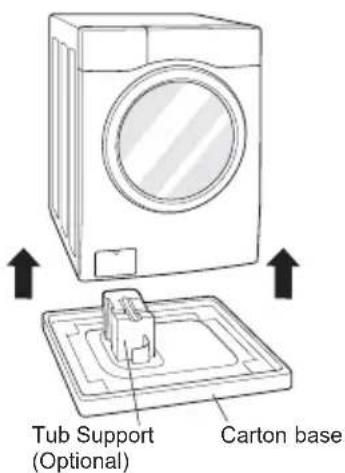 LG FM1007N3W - Lift the appliance off the foam base. - 1