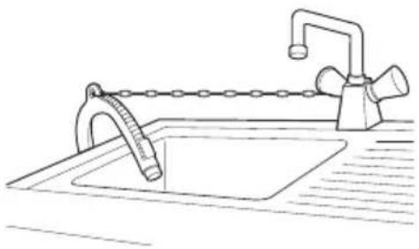 LG FM1007N3W - Installing the Drain Hose - 2