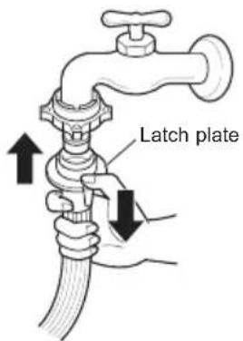 LG FM1007N3W - Connecting One Touch Type Hose to Tap Without Thread - 4