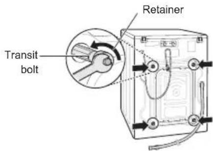 LG FM1007N3W - Remove the bolt assemblies. - 1