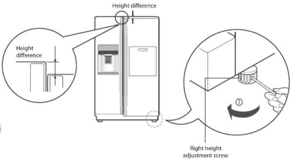 LG GW-L227HNYZ - Height adjustment - 2