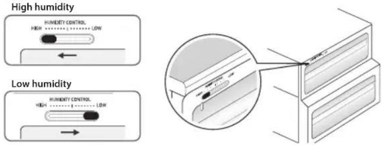LG GW-L227HNYZ - Humidity control in the vegetable compartment (Applicable to some models only) - 1
