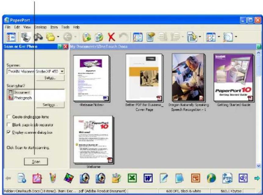 Visioneer Strobe XP 450 - SETTING UP PAPERPORT TO WORK WITH YOUR SCANNER - 1
