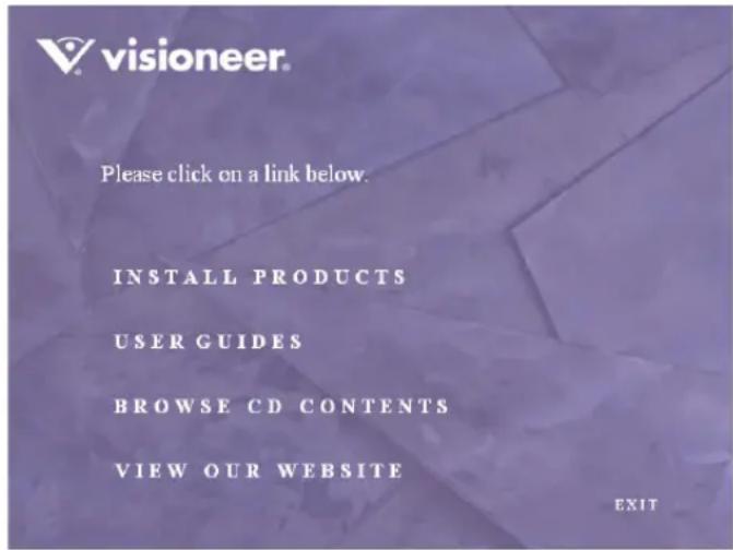 Visioneer Strobe XP 450 - To install the software: - 2