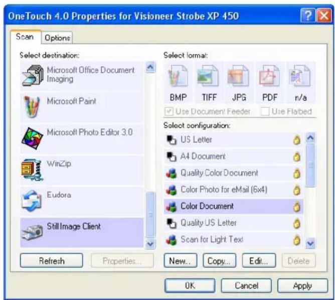 Visioneer Strobe XP 450 - To scan with event forwarding: - 1