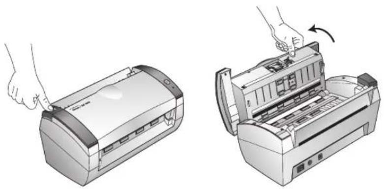 Visioneer Strobe XP 450 - To clean the ADF: - 1