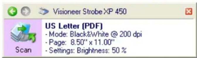 Visioneer Strobe XP 450 - To open the OneTouch Properties window, use either of the following methods: - 1
