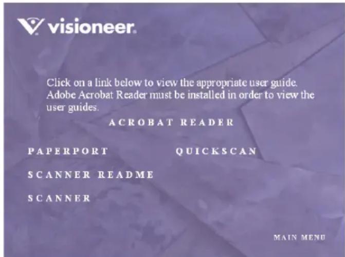 Visioneer Strobe XP 450 - To install the additional applications: - 3