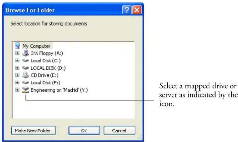 Visioneer Strobe XP 450 - TO TRANSFER DOCUMENTS TO A SERVER OR MAPPED DRIVE - 3