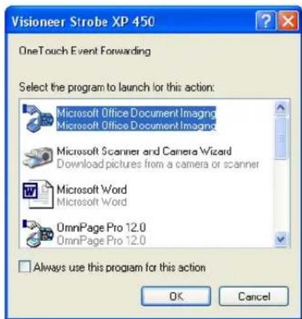 Visioneer Strobe XP 450 - To scan with event forwarding: - 2