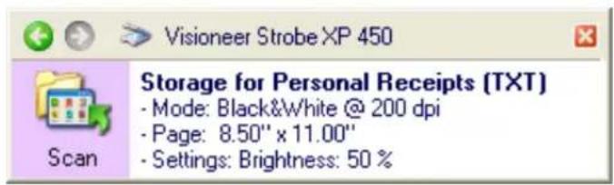 Visioneer Strobe XP 450 - Scan to multiple storage folders: - 1