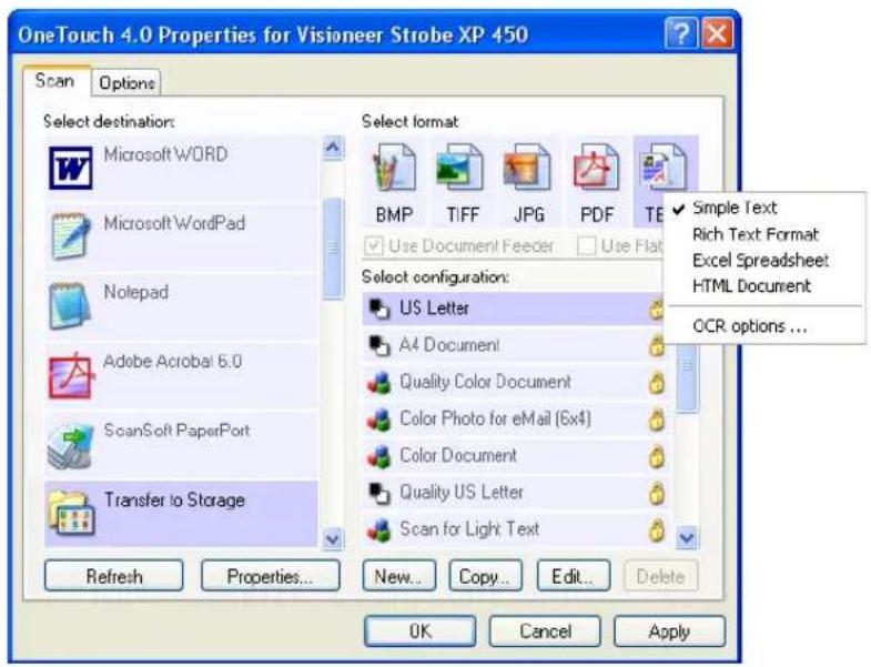 Visioneer Strobe XP 450 - To transfer documents to storage: - 2