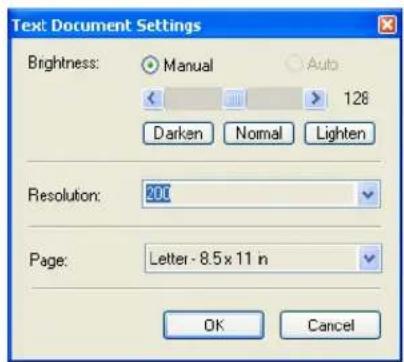 Visioneer Strobe XP 450 - To adjust the Color Document, GrayScale, or Text Document settings: - 2