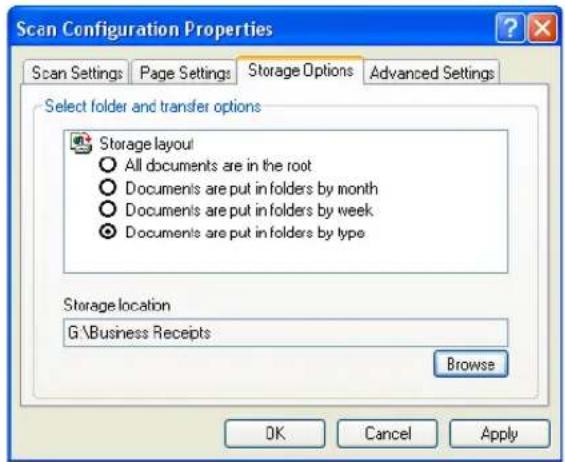 Visioneer Strobe XP 450 - Setting up multiple folders for transfer to storage: - 4