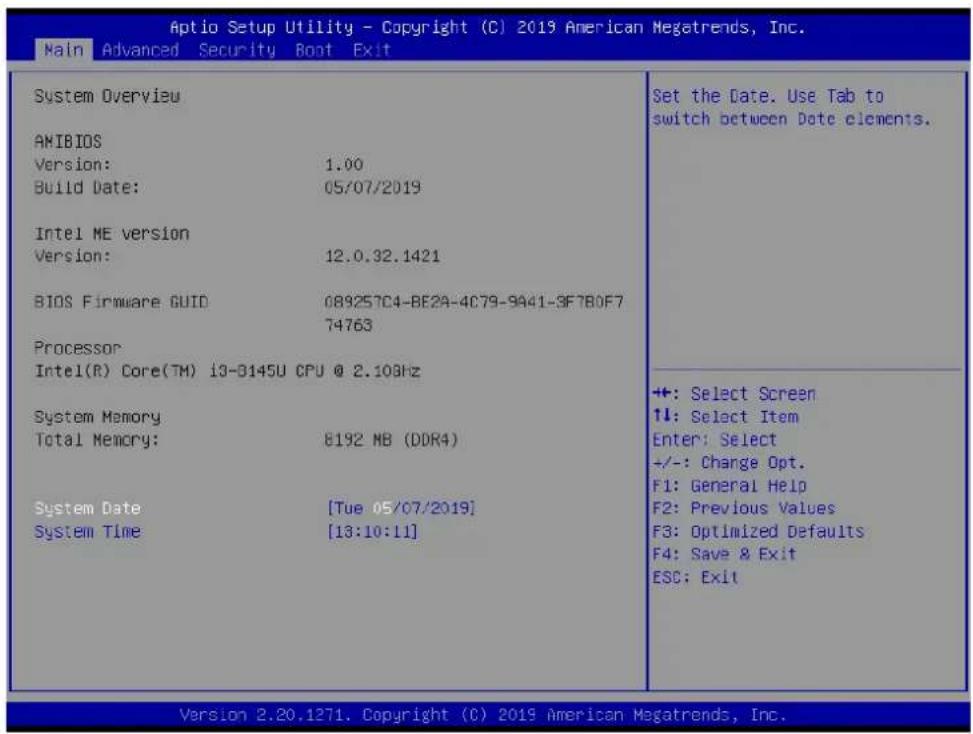 Shuttle XPC slim DS10U - Main Setup - 1