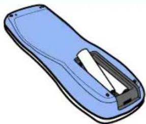 Proview HV147 - Installing the batteries in your remote control - 2