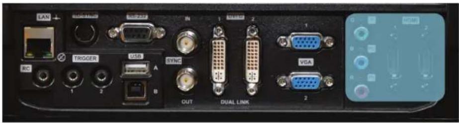 LAN 1000000 USB237 N 1 VDD58 2 1 TRIGGER USB SYNC OUT DUAL LINK VDA RC 1 2 A B