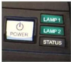 POWER LAMP 1 LAMP 2 STATUS