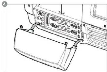 Barco F35 - Attaching the ceiling cover - 1