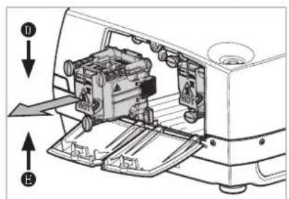 Barco F35 - 灯泡更换（仅适用于超高压汞灯投影机） - 6
