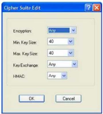 Perle IOLAN SCS16C - Adding/Editing a Cipher - 1