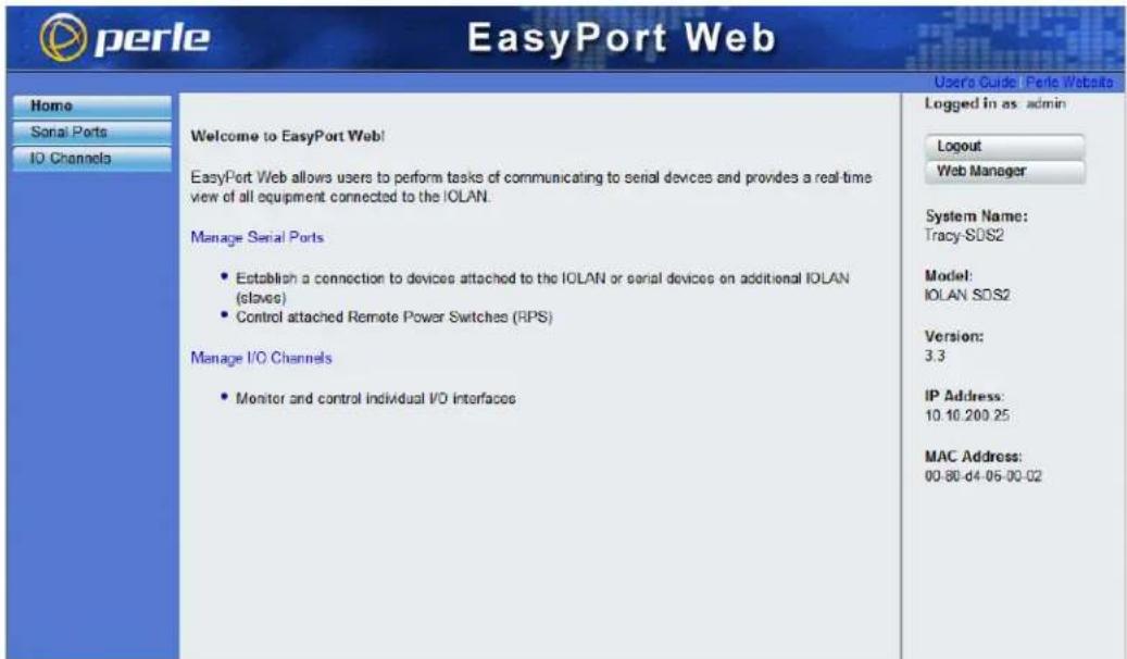 Perle IOLAN SCS16C - EasyPort Web - 1
