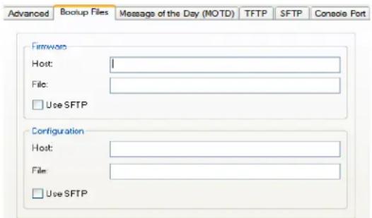 Perle IOLAN SCS16C - Bootup Files Tab Field Descriptions - 1