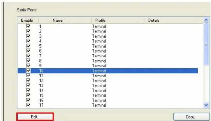 Perle IOLAN SCS16C - Setting Up the Serial Port(s) - 3