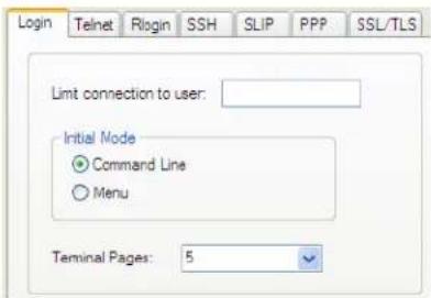 Perle IOLAN STS4P - Login Settings - 1
