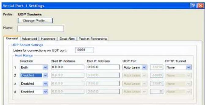Perle IOLAN STS4P - General Tab Field Descriptions - 1