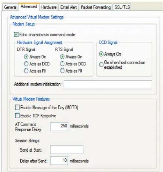 Perle IOLAN SDS4 - Advanced Tab Field Descriptions - 1