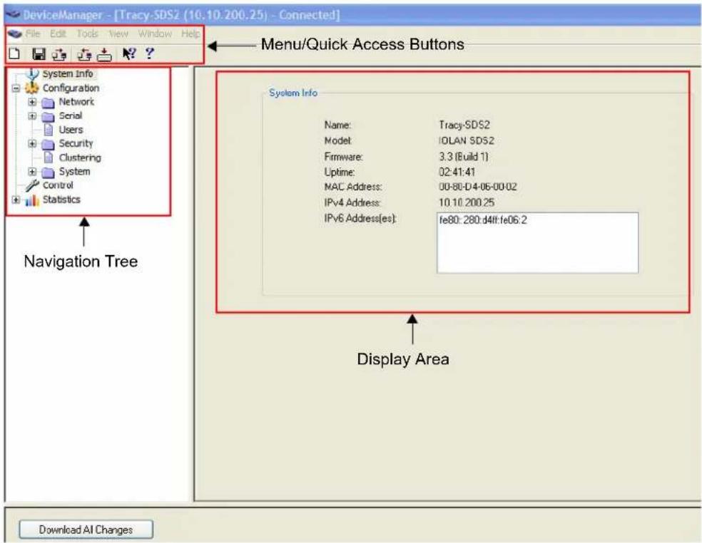 Perle IOLAN SDS1 - DeviceManager - 1
