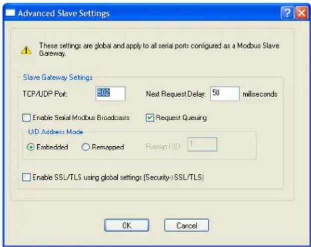 Perle IOLAN SDS1 - Advanced Slave Modbus Settings - 1