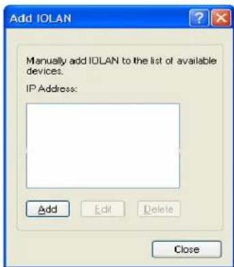 Perle IOLAN STS24 - Adding/Deleting IOLANs Manually - 1