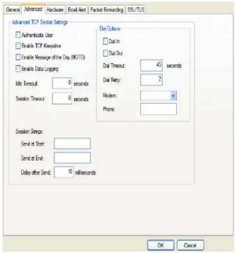 Perle IOLAN STS24 - Advanced Tab Field Descriptions - 1