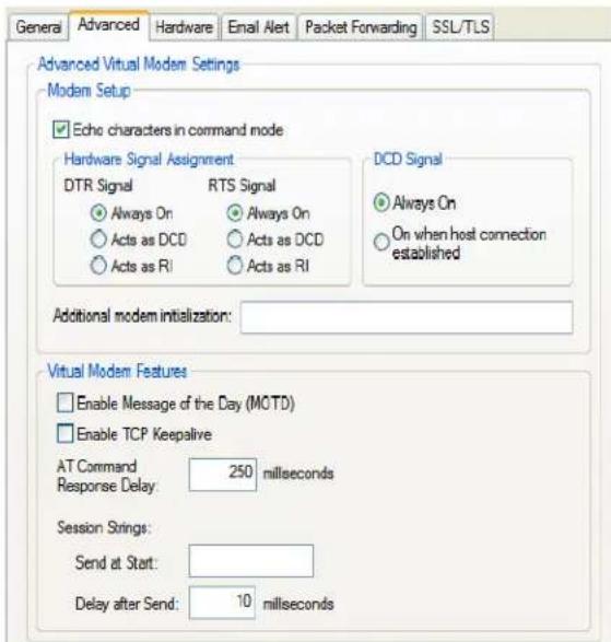 Perle IOLAN STS24 - Advanced Tab Field Descriptions - 1