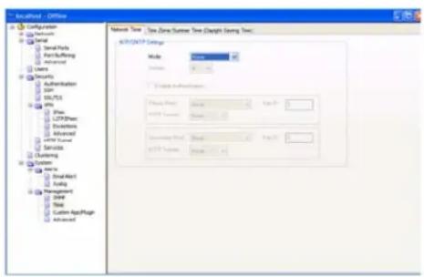 Perle IOLAN STS24 - Network Time Tab Field Descriptions - 1