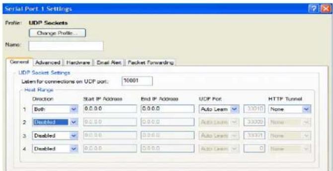 Perle IOLAN STS24 - General Tab Field Descriptions - 1