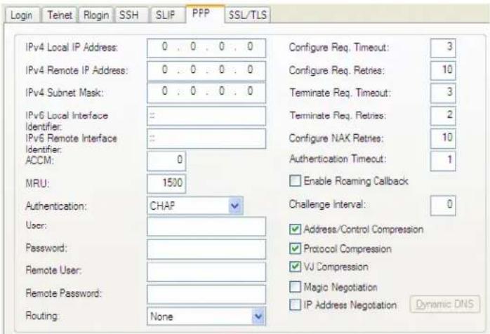Perle IOLAN STS24 - PPP Settings - 1