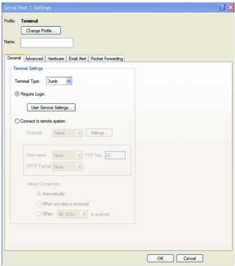 Perle IOLAN STS24 - Editing a Serial Port - 1