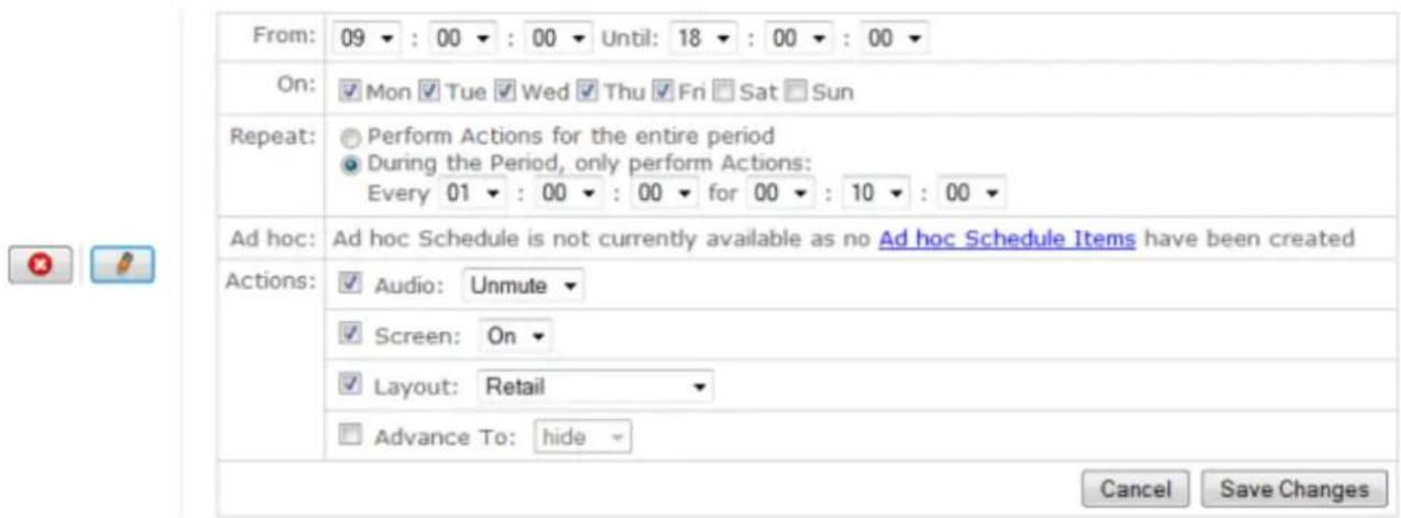 Black Box iCOMPEL ICC-AP-500 - Schedule Entries - 3