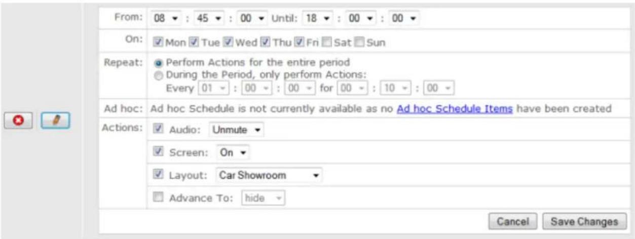 Black Box iCOMPEL ICC-AP-500 - Schedule Entries - 2