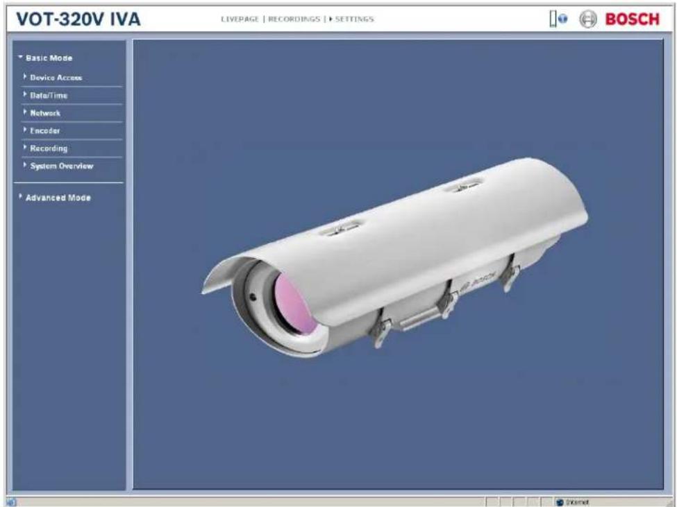 BOSCH VOT-320 - Starting configuration - 1