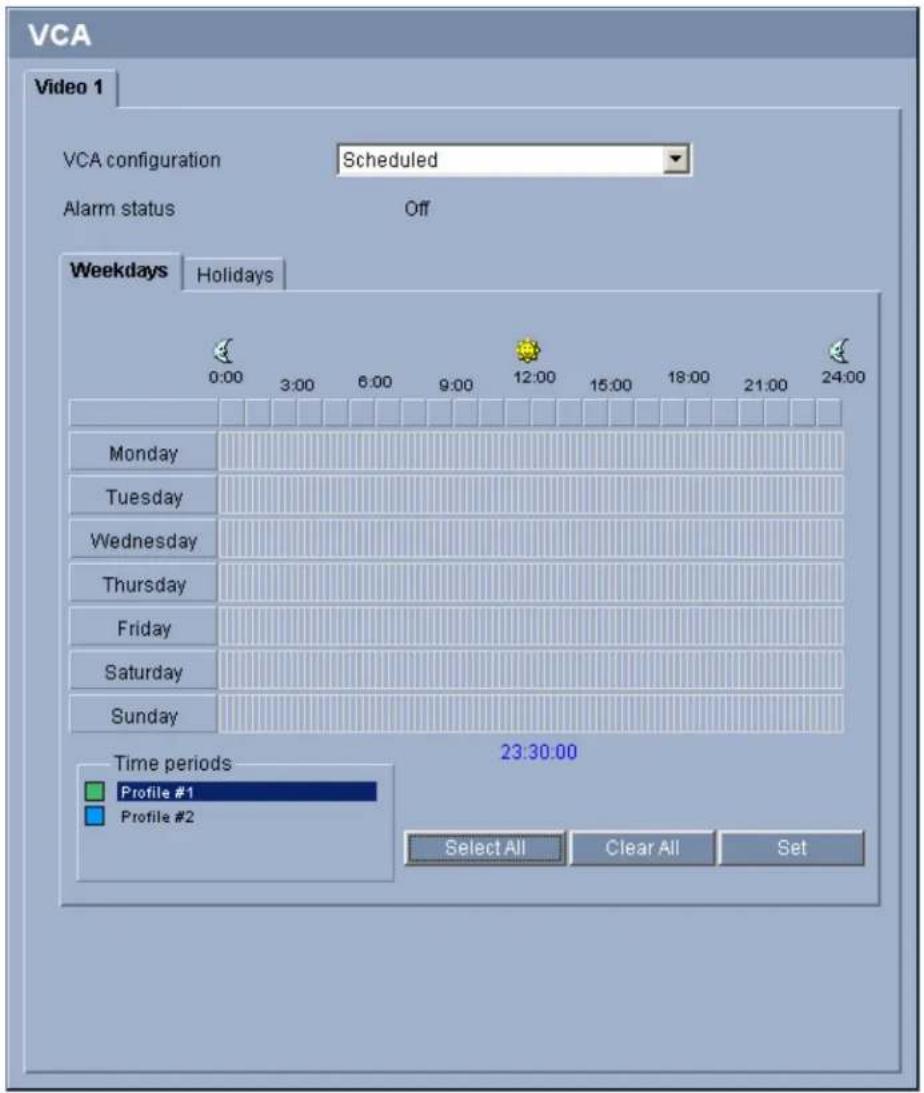 BOSCH VOT-320 - Advanced Mode: VCA Scheduled - 1