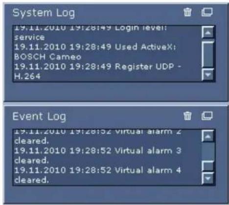 BOSCH VOT-320 - System Log / Event Log - 1